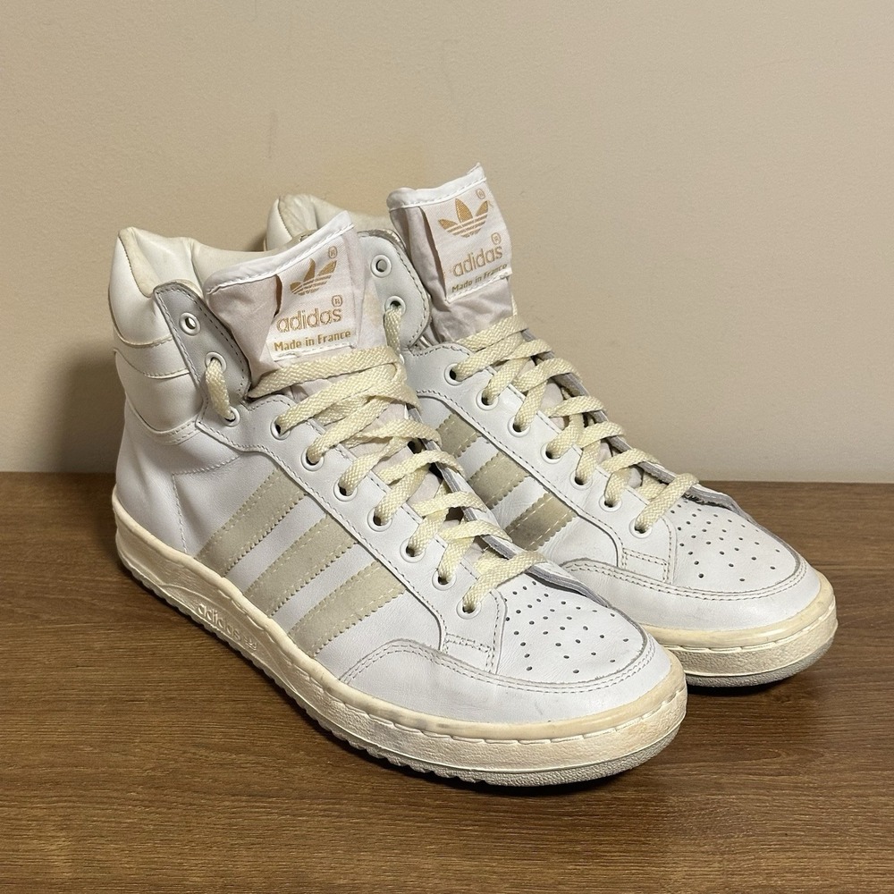 Vintage Adidas Tourney High Men's 7 Made In France Sneakers Unworn 1980's NWOB